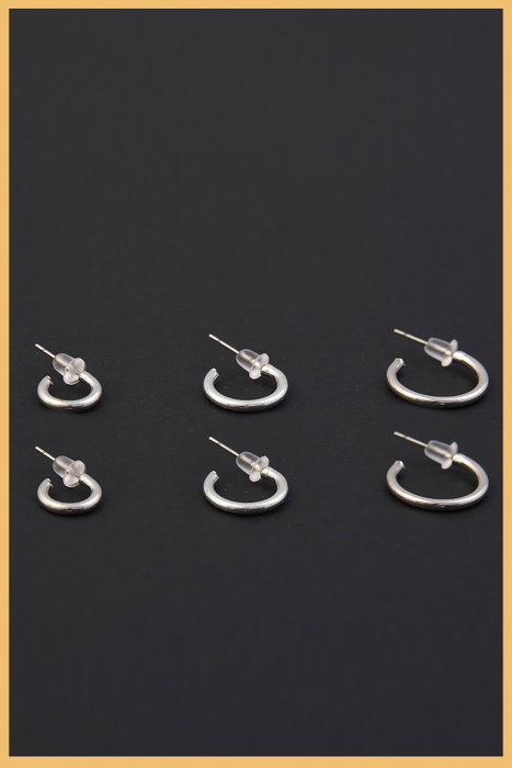Heliophilia Silver Pendientes de Plata con Circón